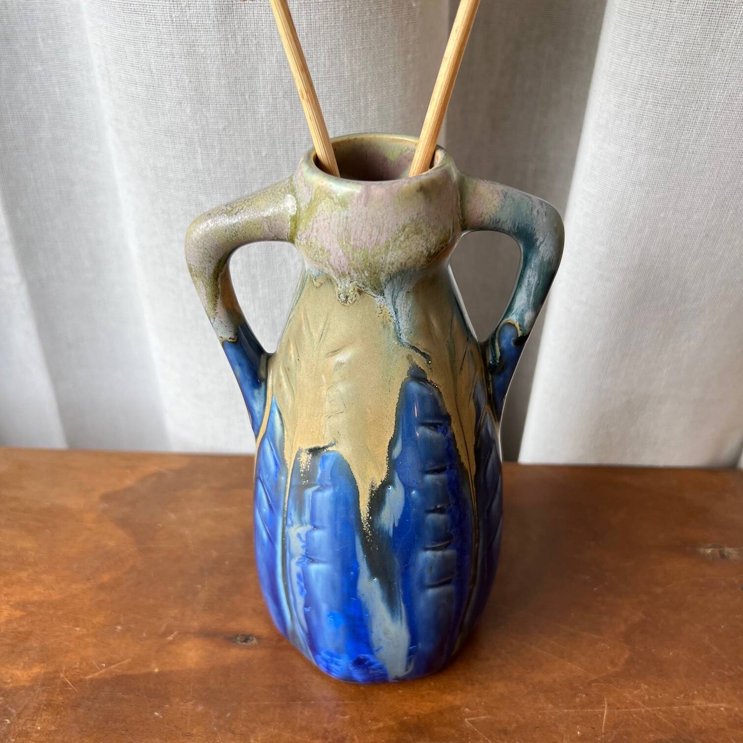 Small handmade stoneware vase