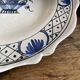 Dessert plates in Rouen faience with hand decoration.