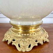 Vase and lamp foot in Chinese porcelain enamelled white cracked ivory - Qing - China XIXth
