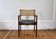 Fauteuil scandinave en teck et rotin, 1960