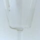 Suite of six art-deco glasses with red wine in modernist shape in cut crystal