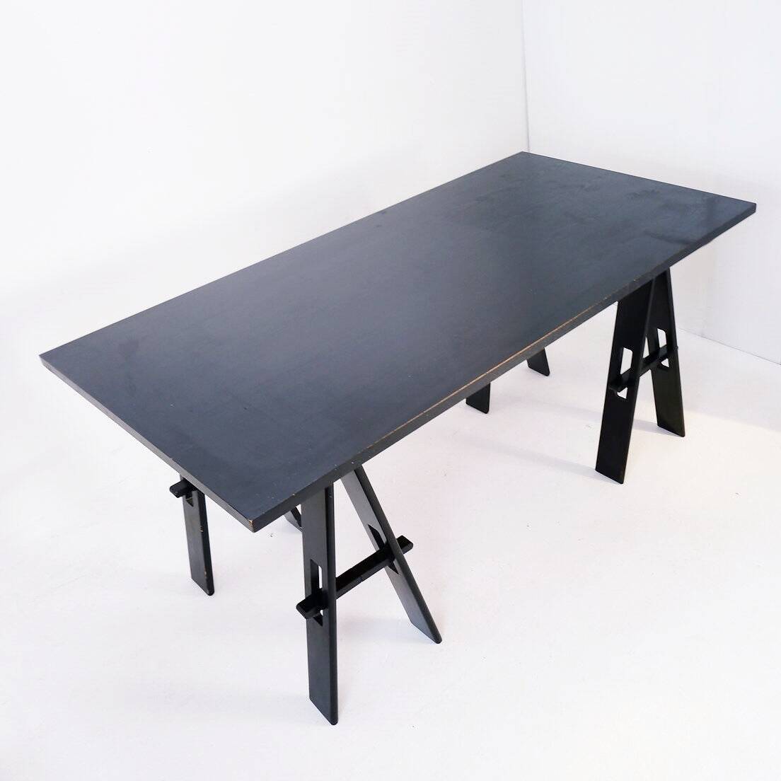 Wooden table by De Pas, D'Urbino, Lomazzi, Acerbis production, 1960s, Italy