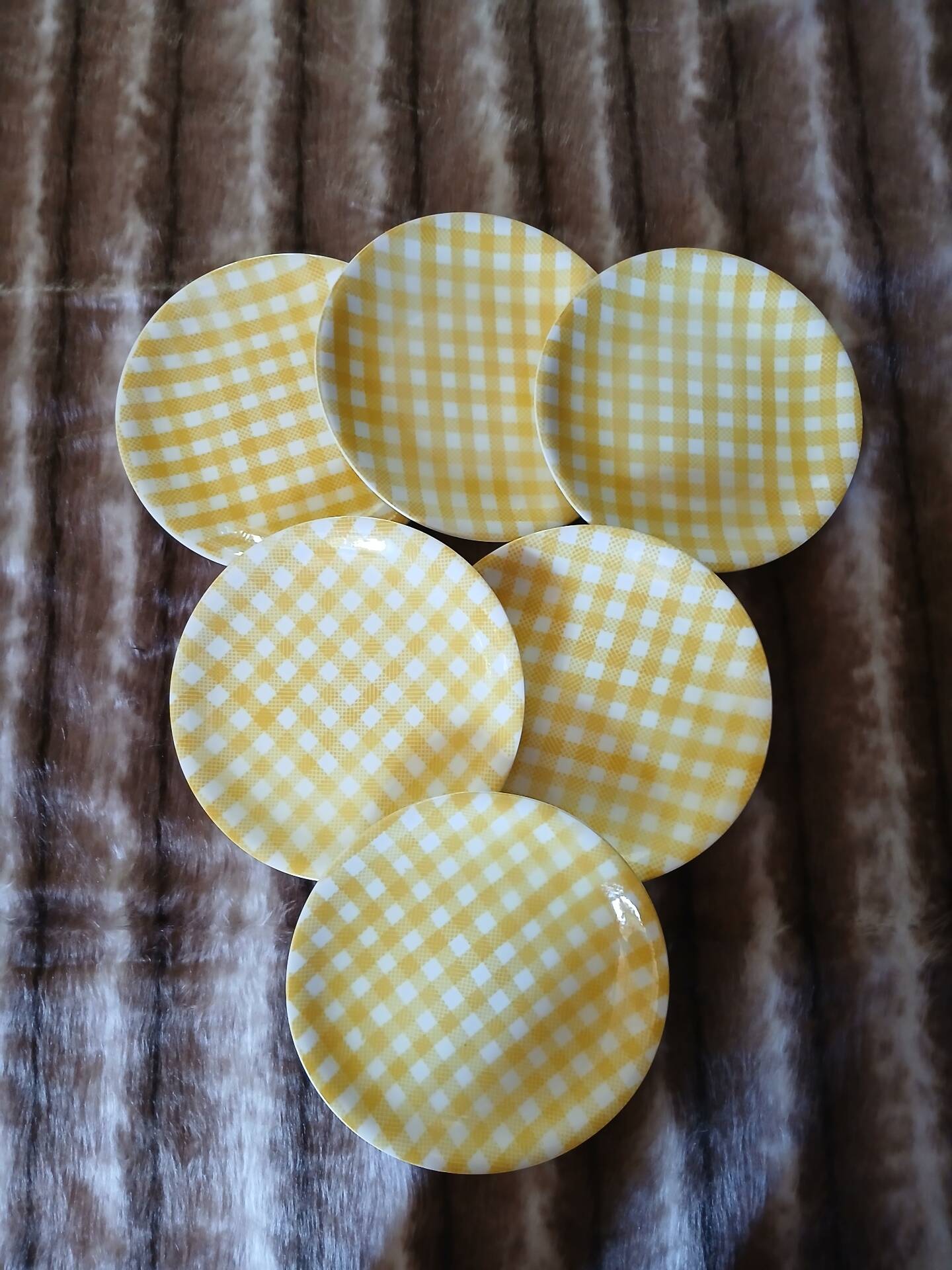 6 assiettes plates anciennes Salins 