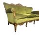 Canapé baroque vert vintage / trois places / canapé