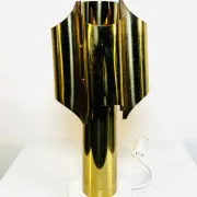 Type 742 Brass Coloured 'Orgue' Table Lamp, Possibly Maison Charles, France, 1960S