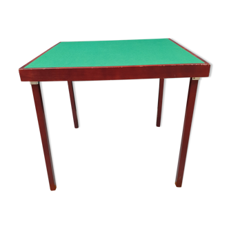 Folding vintage bridge table
