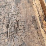 Old oak workbench cabinet with 1 door and 4 drawers