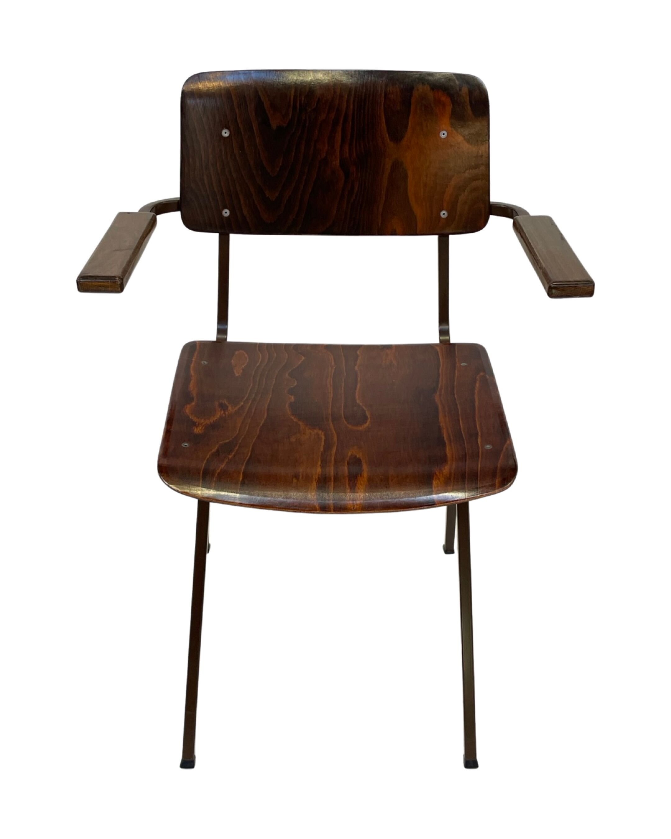 Chaises vintage school années 1960 Eromes