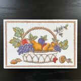 Ceramic basket decor plate