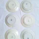 Assiettes creuses vertes St Amand, Céranord