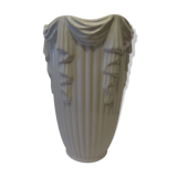 "draped" earthenware vase
