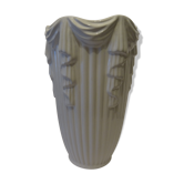 "draped" earthenware vase