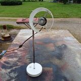 60s White Metal Lamp