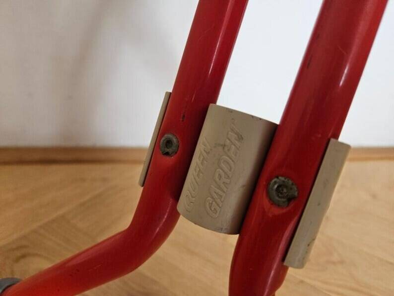 Midcentury Ulisse Folding Stool designed by Ivan Loss, Sandrigarden, Italy, 1981