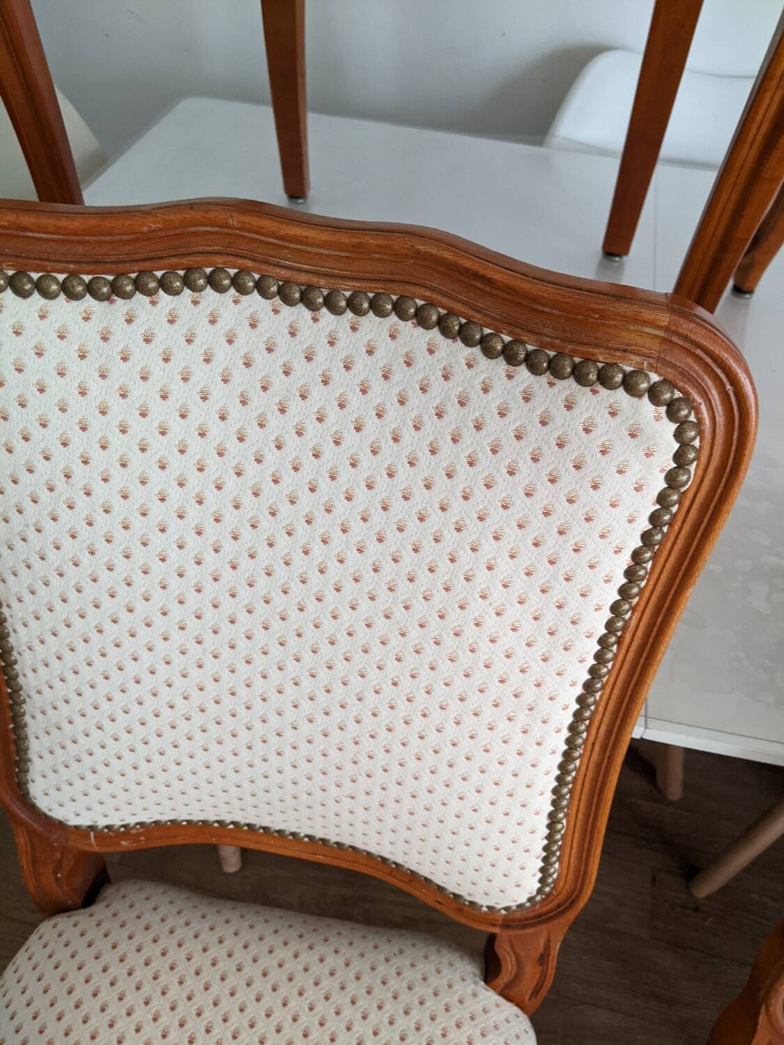 Lot de 4 Chaises Vintage Style Louis XV / Louis Philippe