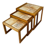 Vintage 1960 nesting coffee table