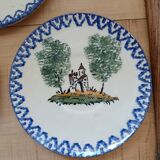 5 small Saint Clément plates/saucers