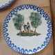 5 small Saint Clément plates/saucers