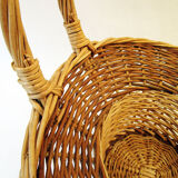 Rattan fruit basket with cove