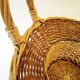 Rattan fruit basket with cove