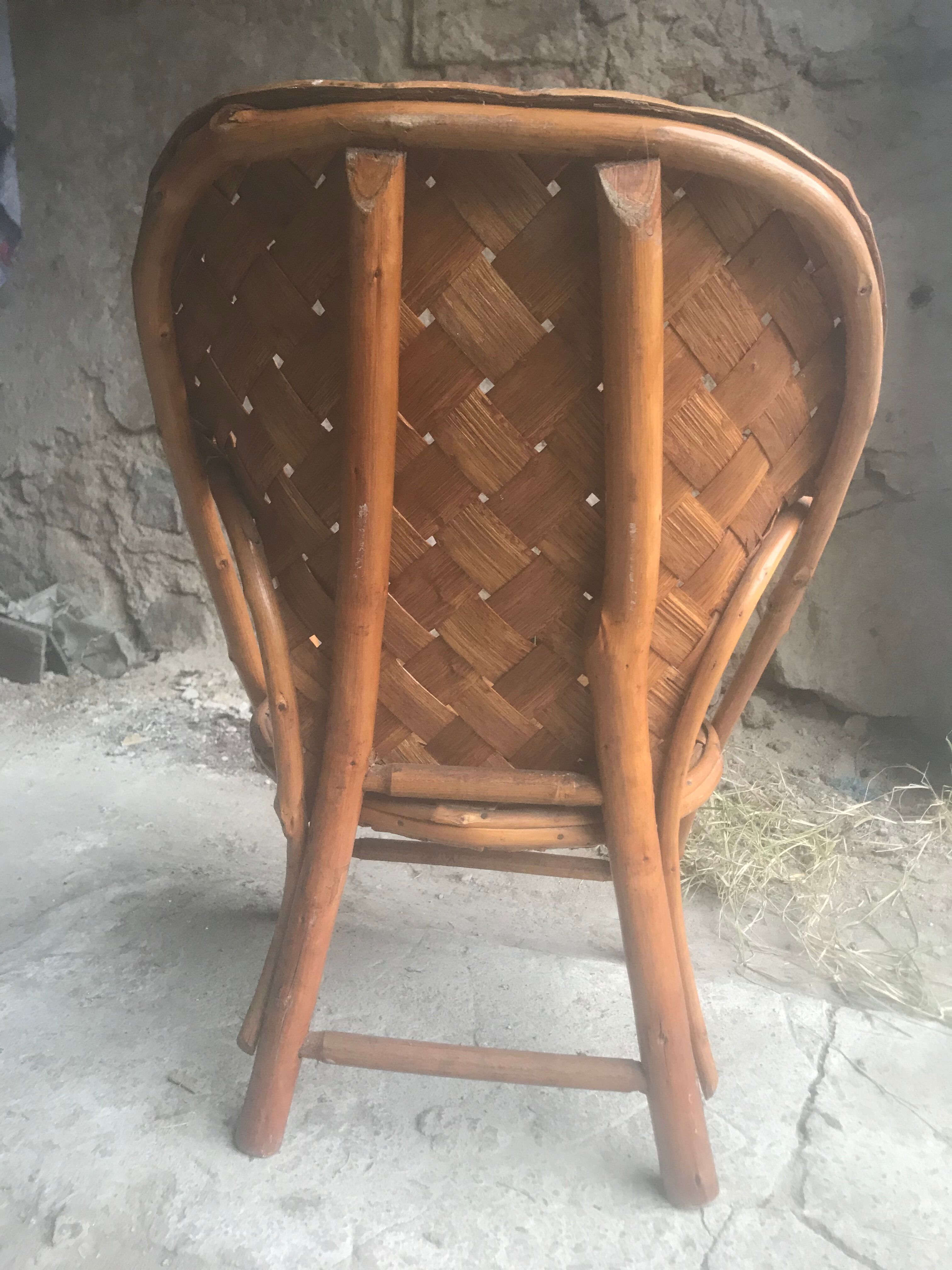 Armchair child chestnut