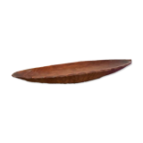 Plat ovale en bois martelé