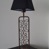 Wrought iron lamp 1980