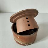 Antique water butter dish in stoneware – Handmade ceramics