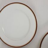 6 assiettes plates porcelaine blanche
