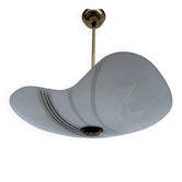 Suspension verre sérigraphié années 60