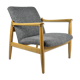 Original restored armchair GFM-64, designer E.Homa, 1960s, grey