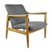 Fauteuil restauré GFM-64, designer E.Homa, années 1960, gris