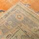 6x9 Pumpkin Orange Turkish Vintage Rug, 187x271 Cm