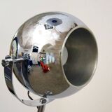 Paolo Tilche tilting floor lamp in chrome metal, 1970s