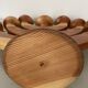 Large Swedish folding candle holder solid wood