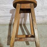 Burmese teak workshop stool