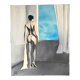 Oil on canvas vintage nude woman