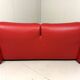 Vico Magistretti red leather Maralunga sofa Cassina