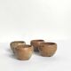 Set of 4 vintage stoneware shells