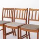 3 chaises de salle à manger Uldum Møbelfabrik en teck danois des années 1960, style mid-century.