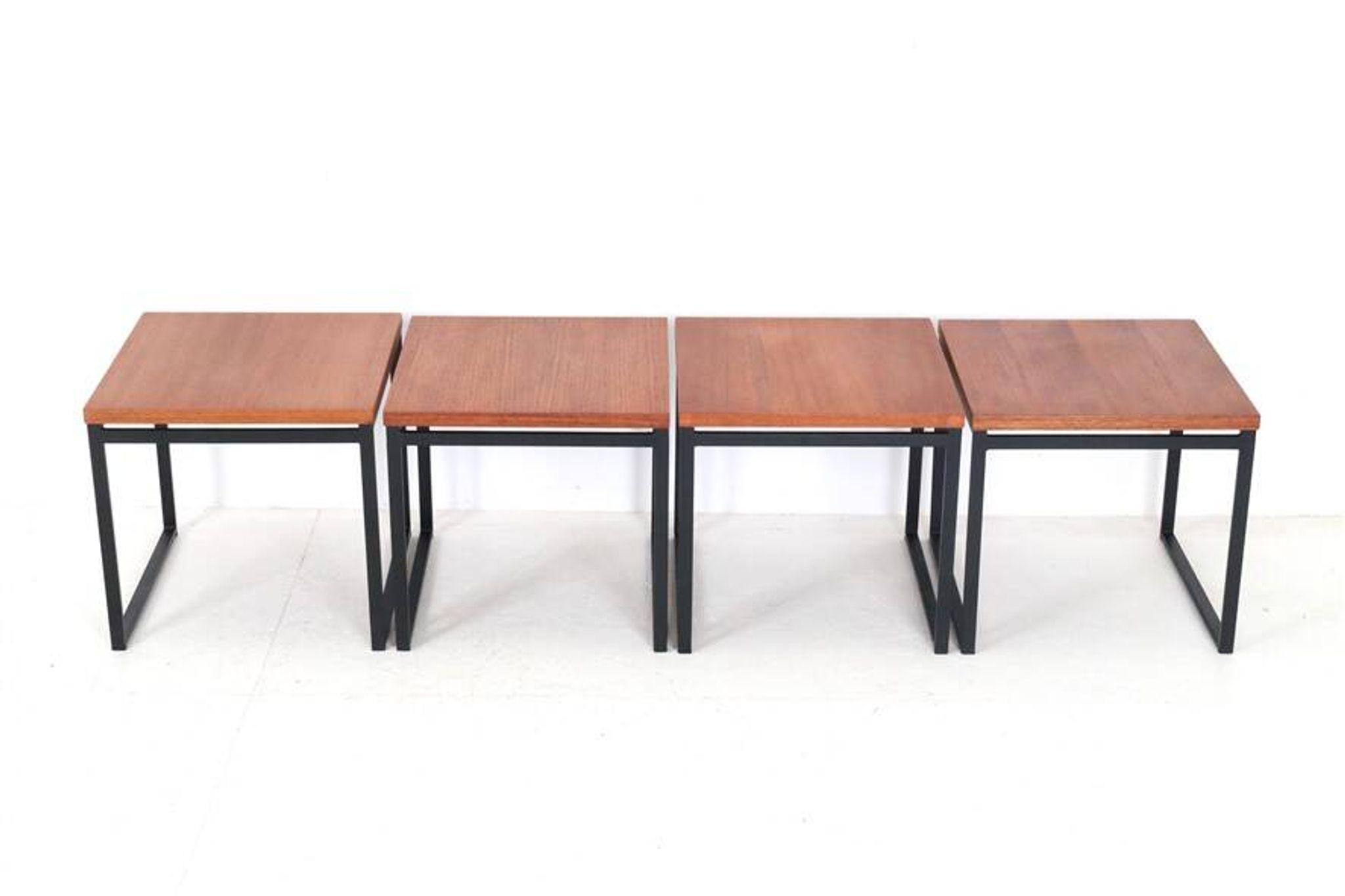 Rare Rego / Günter Renkel “Twen” teak side table / Mid-century modern design / 1950s / 1960s modernism