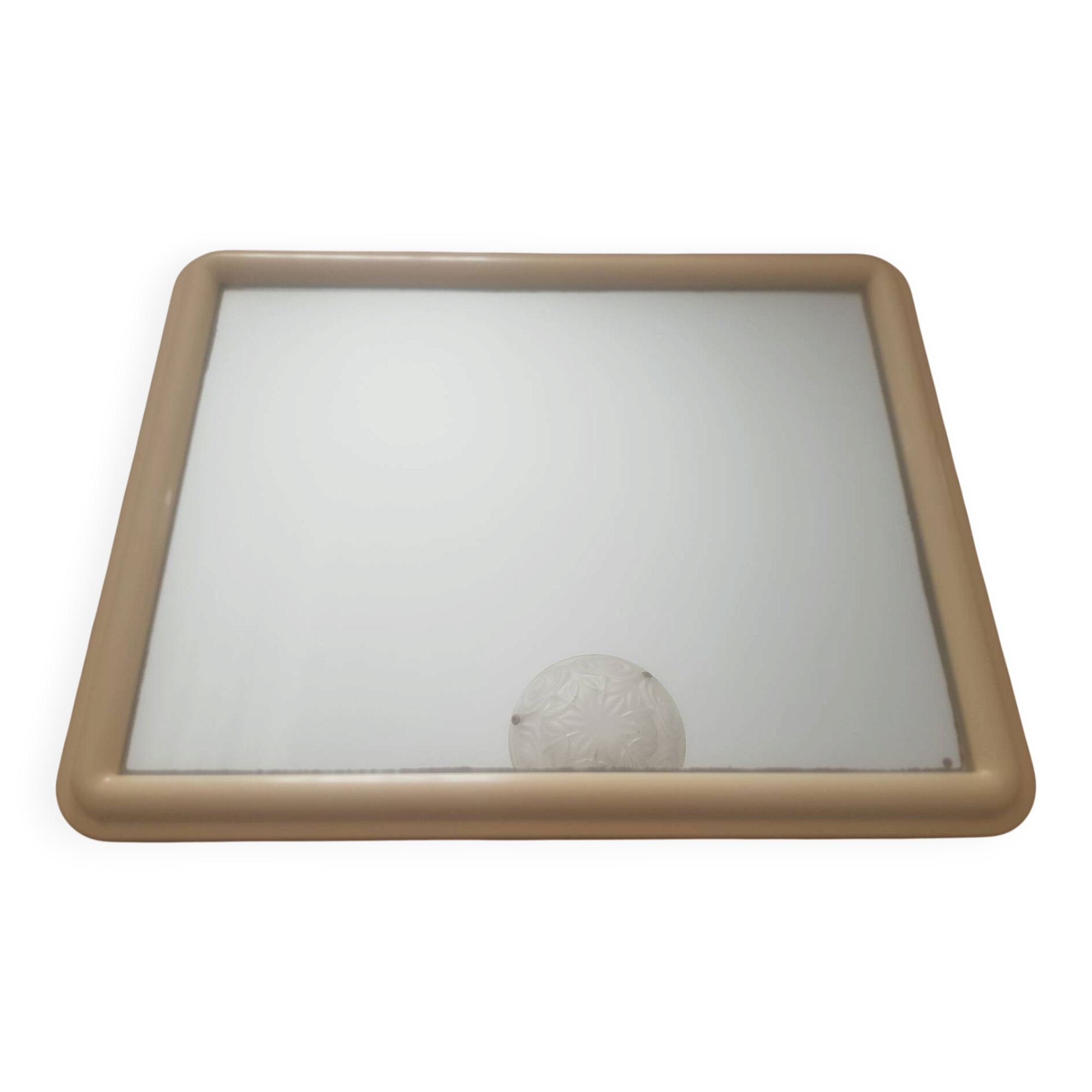 Miroir vintage blanc crème