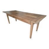 Walnut farmhouse table 200x80 8 people.
