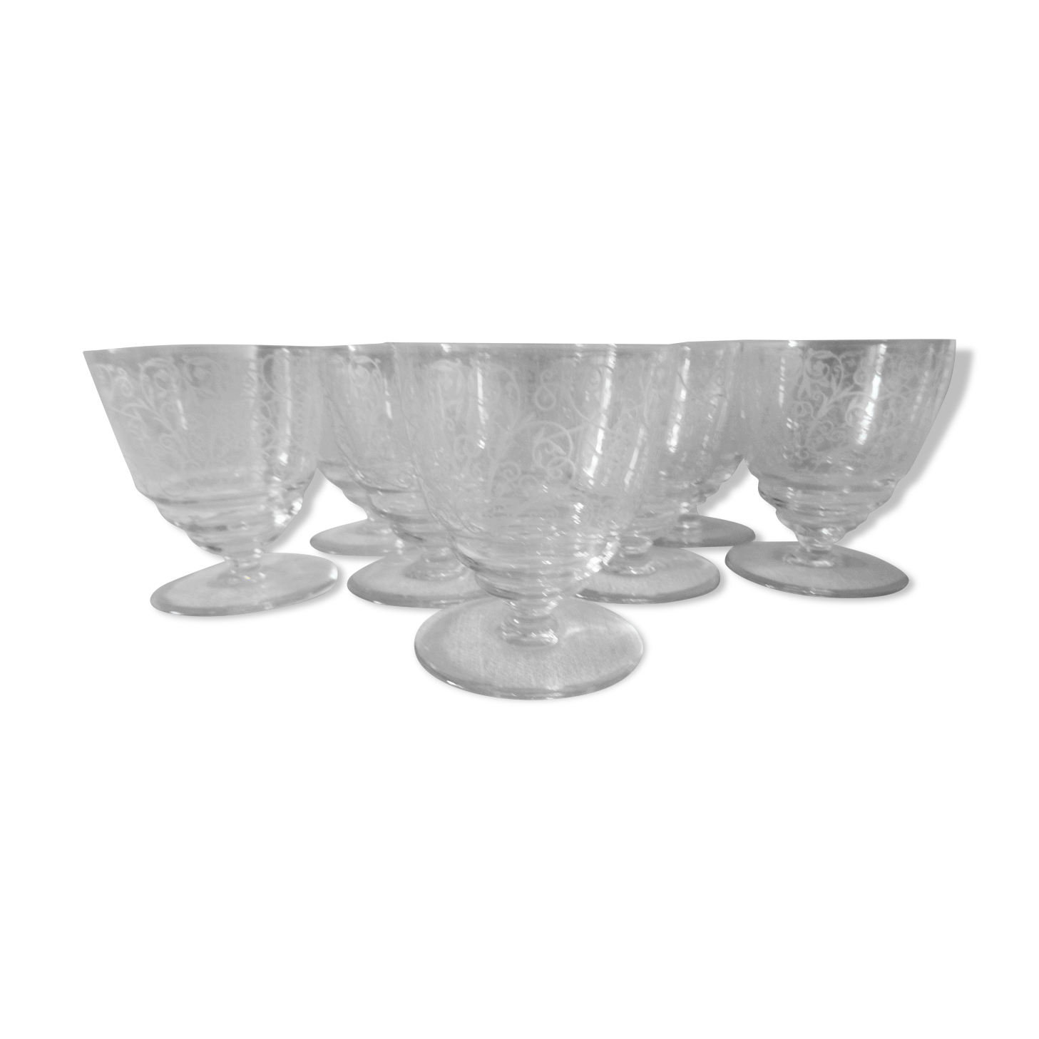 Lot of 8 Baccarat liqueur glasses