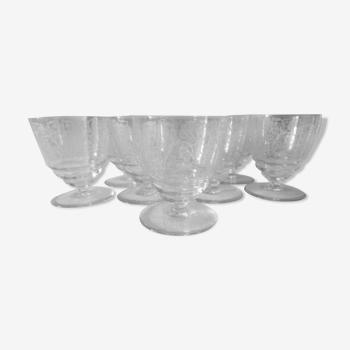 Lot de 8 verres à liqueur Baccarat