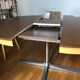 Formica round extendable table