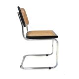 Set of 4 "B32" chairs, Marcel Breuer, Italy, 1990