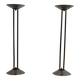 Pair of metal and brass candlesticks, 1960s, Germany
