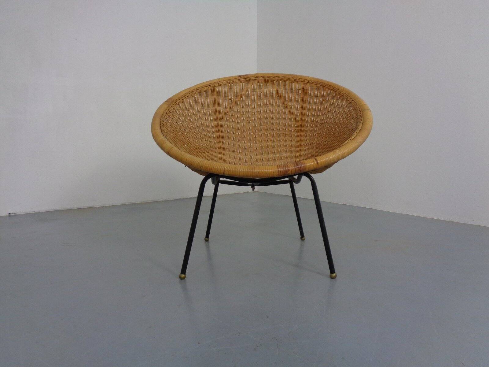 Mid-Century Modern Wicker Chair by Paul McCobb, USA, 1950s
