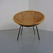 Mid-Century Modern Wicker Chair by Paul McCobb, USA, 1950s